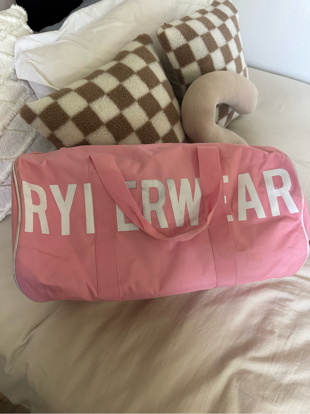 Ryderwear Pink Logo Duffel Bag